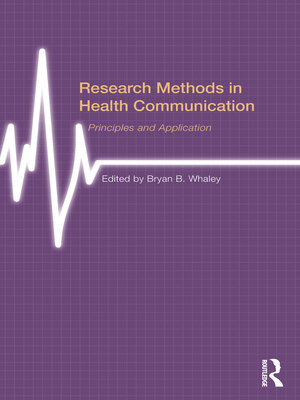 cover image of Research Methods in Health Communication
